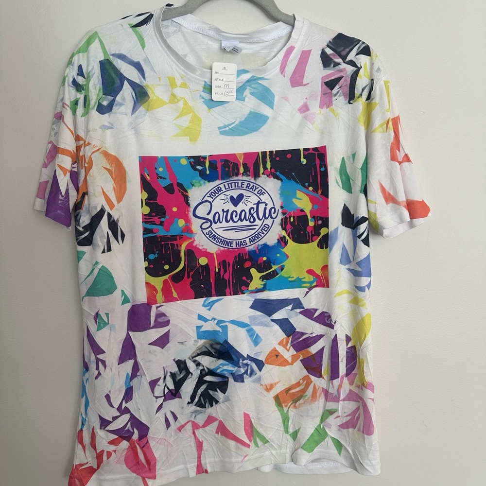 Sarcastic Ray Of Sunshine Graphic Shirt Women’s Medium NWT